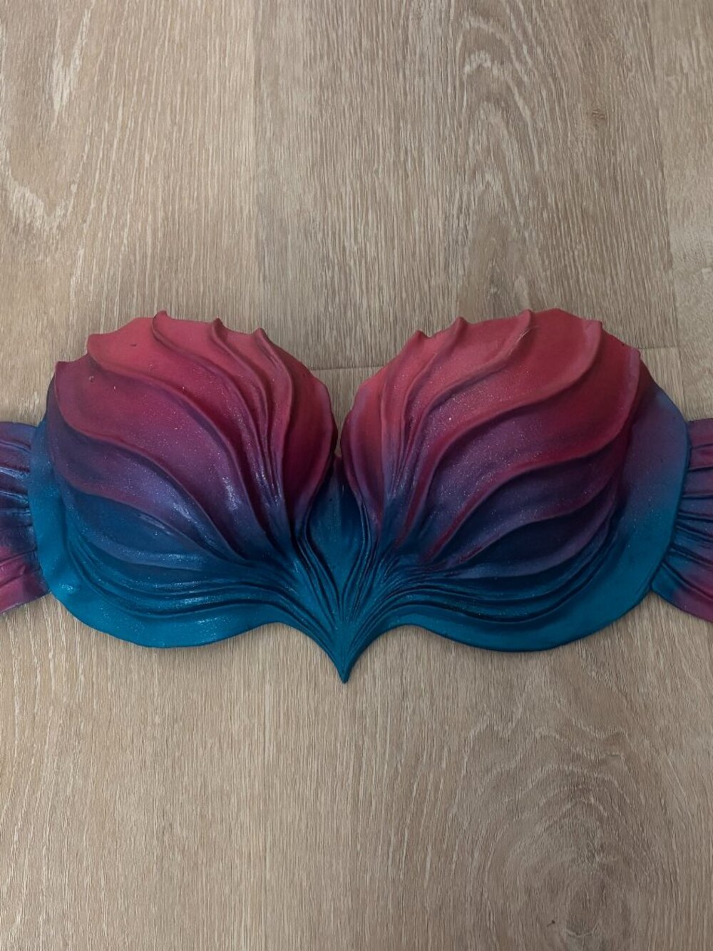 Finfolk Productions Silicone Signature Mermaid Top Pink Blue OS